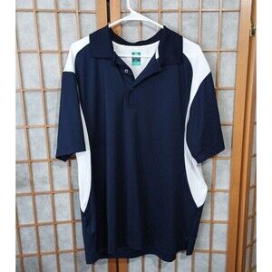 Pro Tour Golf Polo Shirt XL Navy  Colorblock Airplay Stretch